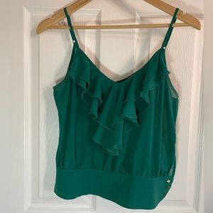 Sheer Tank Top, Crop Top - Size Medium